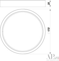 Точечный светильник Ingrid 3322.LDY1604M/12W/4K APL LED