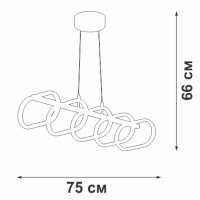 Подвесной светильник V3965-0/5S Vitaluce Подвесной светильник V3965-0/5S Vitaluce