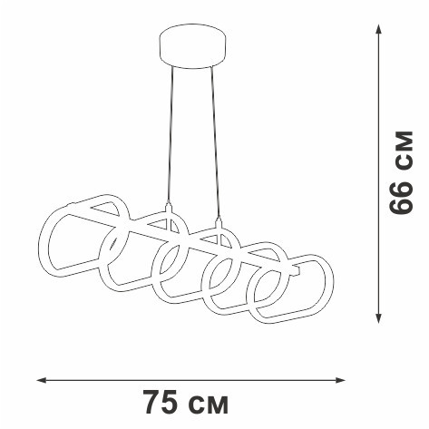Подвесной светильник V3965-0/5S Vitaluce