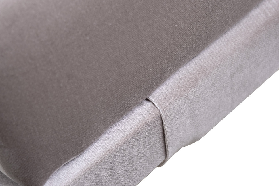 Банкетка Prima на металлических опорах серая