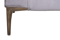 Банкетка Prima на металлических опорах серая Банкетка Prima на металлических опорах серая