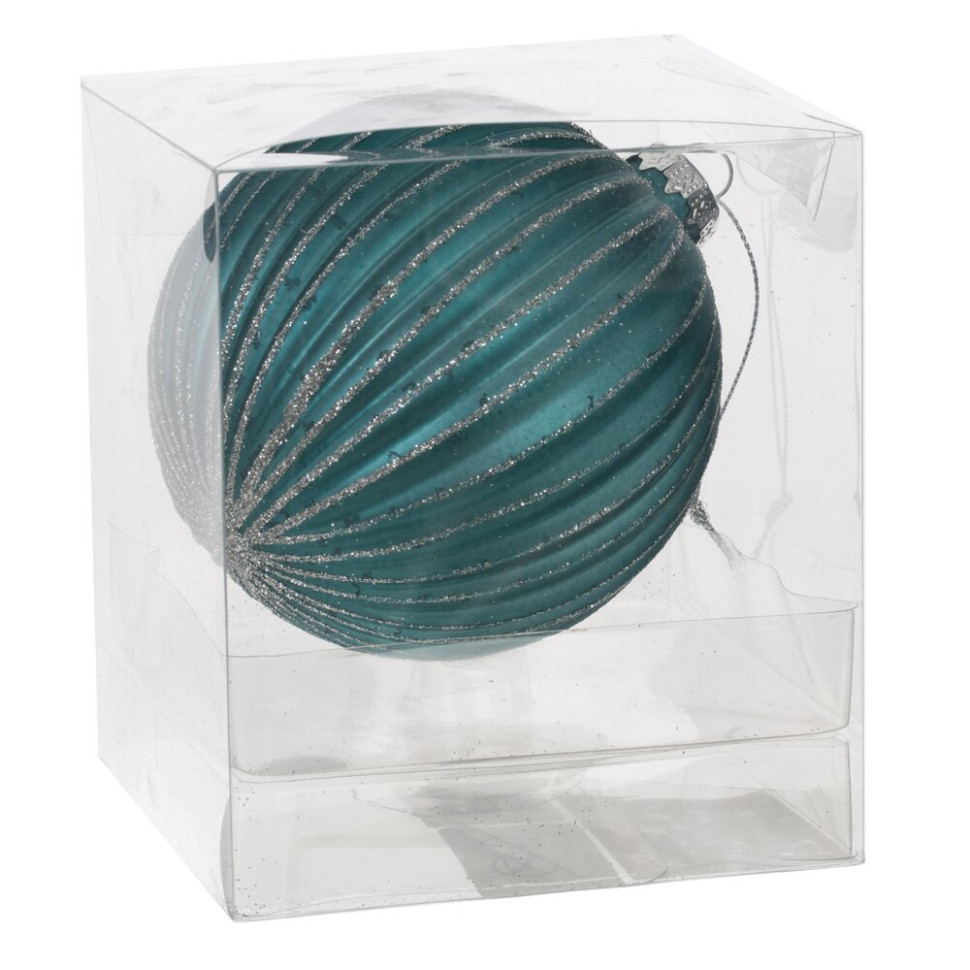 Украшение новогоднее "Шар", D 10 см, L10 W10 H12 см