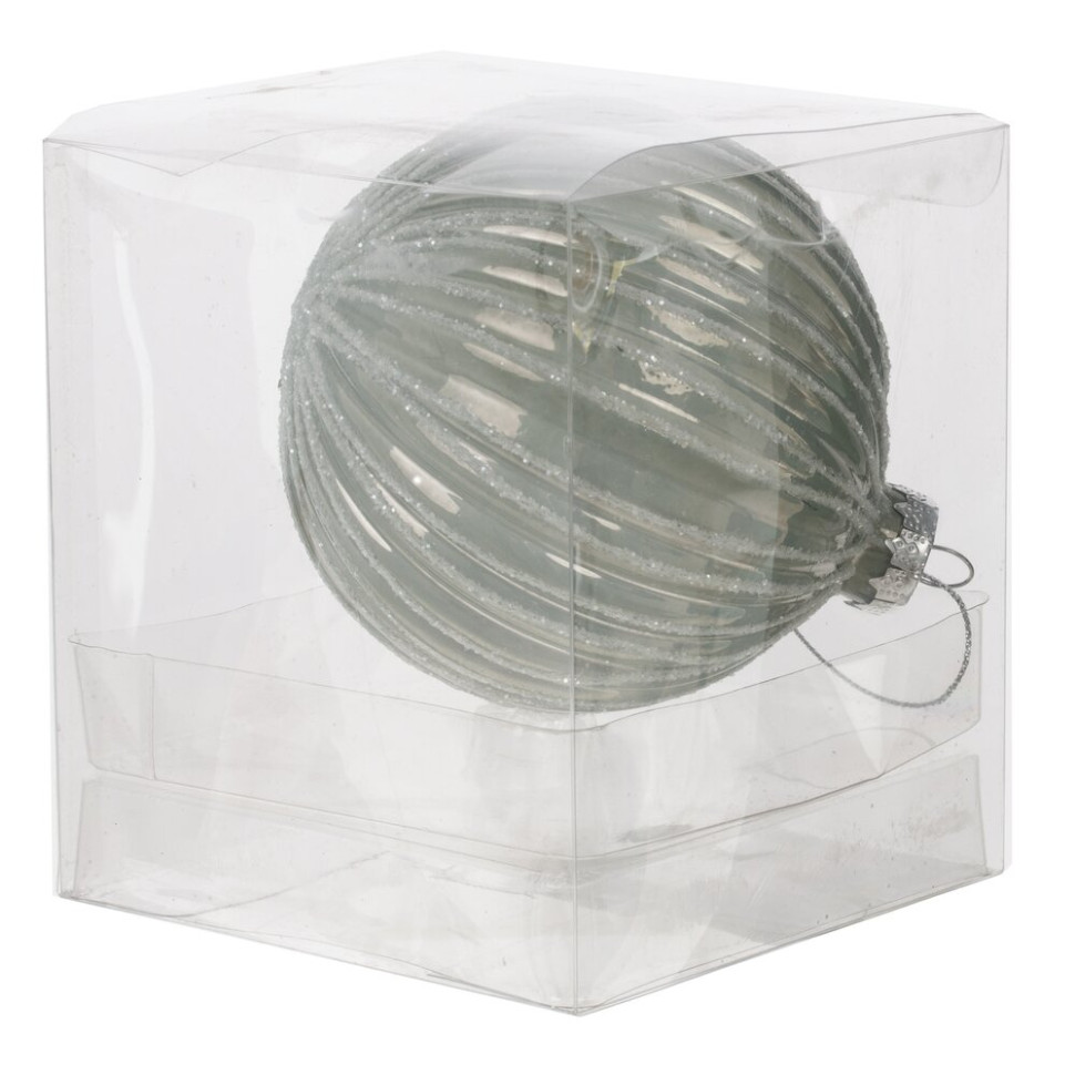 Украшение новогоднее "Шар", D 10 см, L10 W10 H12 см