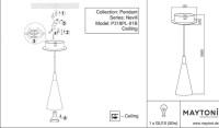 Подвесной светильник Maytoni Nevill P318PL-01B
