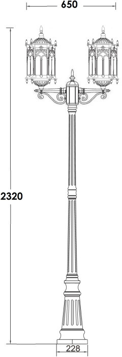 Наземный фонарь DELI L 89909LA Bl Oasis Light