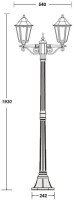Наземный фонарь PETERSBURG M 79808MA Bl Oasis Light