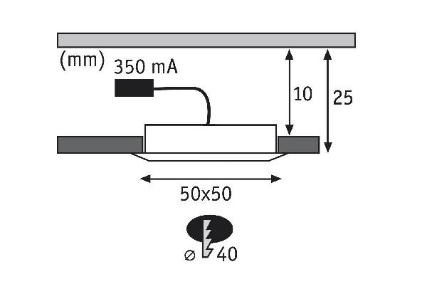 Точечный светильник  93574 Paulmann