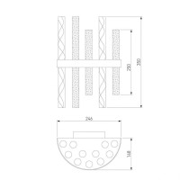 Настенный светильник Bogates Hollis 368/2