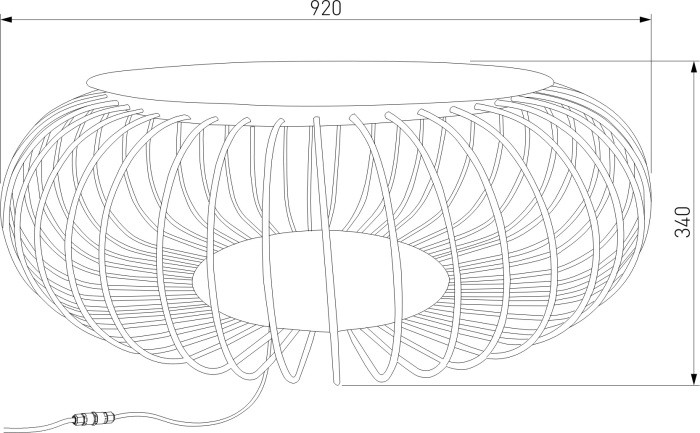 Наземный светильник Firenze 35178/F черный Elektrostandard