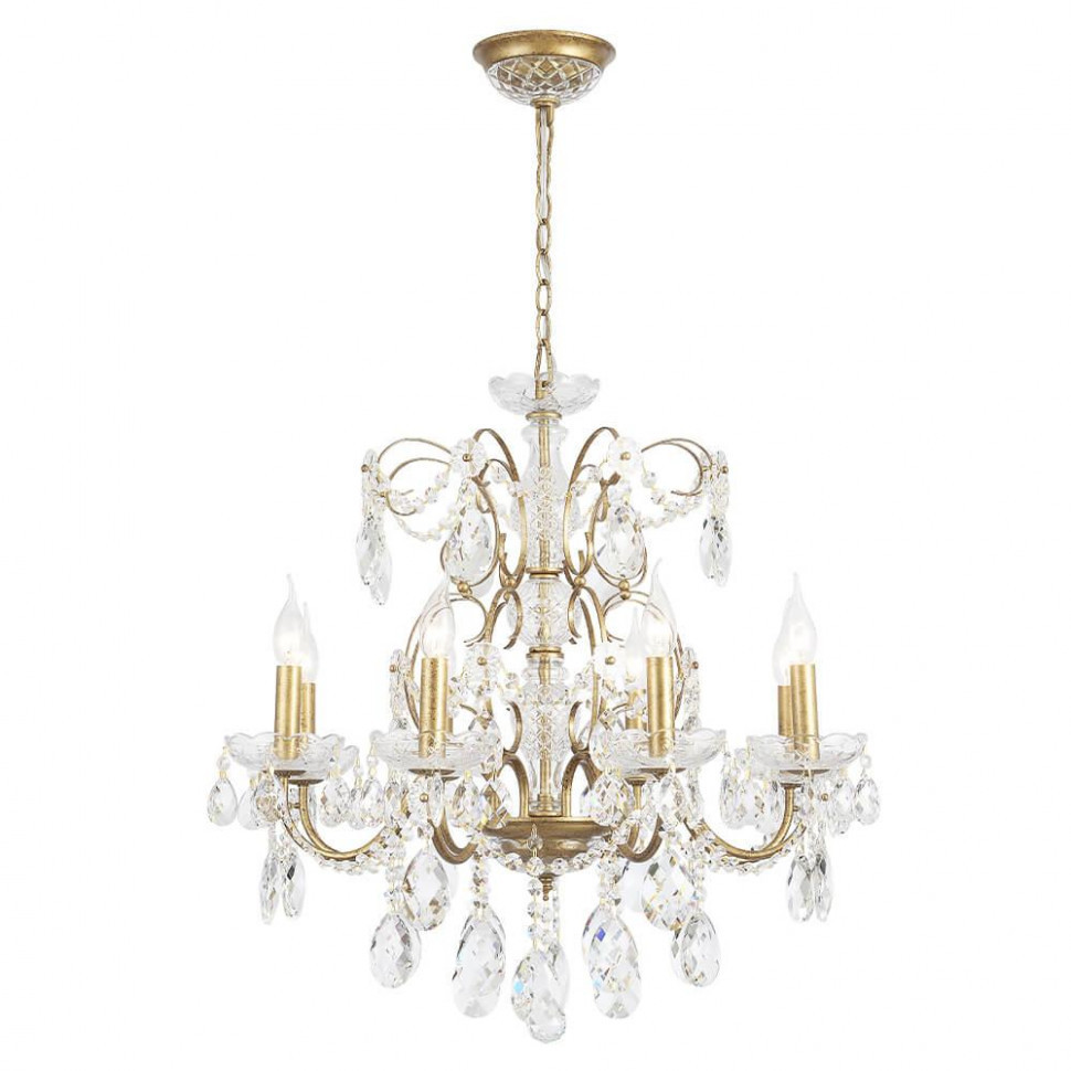 Подвесная люстра Crystal Lux Odelis SP8 Gold