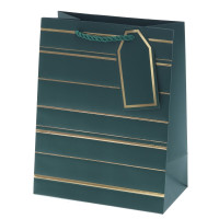 Пакет подарочный S (бумага 210г/м2, блок 12шт), L18 W10 H23 см, 10в.