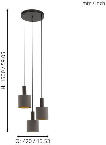 Подвесной светильник Concessa 1 97684 Eglo