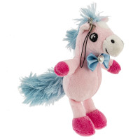 Игрушка набивная "Лошадка", с цепочкой, L10 W10 H14 см, 3в.