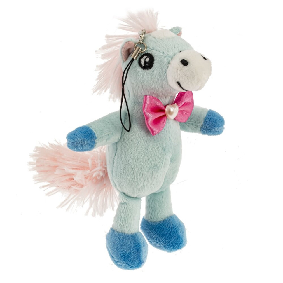 Игрушка набивная "Лошадка", с цепочкой, L10 W10 H14 см, 3в.