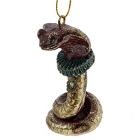 Фигурка декоративная подвесная "Змея", L3,5 W4 H7,5 см, 4в.