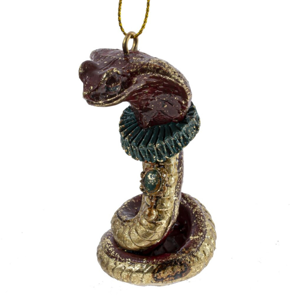 Фигурка декоративная подвесная "Змея", L3,5 W4 H7,5 см, 4в.