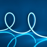 Светодиодная лента Neon ULS-N11-2835-120LED/m-8mm-IP67-DC24V-10W/m-15M-LIGHTBLUE катушка в герметичной упаковке Uniel