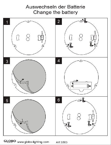 Наземный светильник Solar 3303 Globo