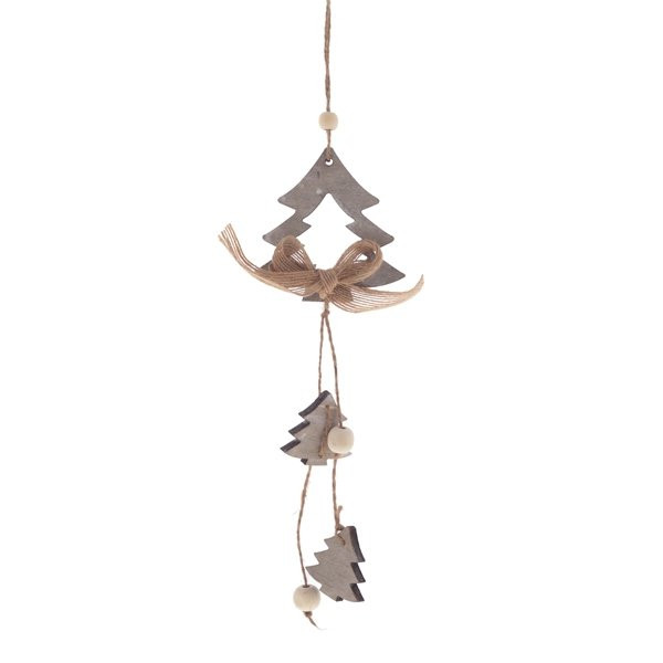 Украшение новогоднее "Елка", L8 W0,5 H25 см, 3в.