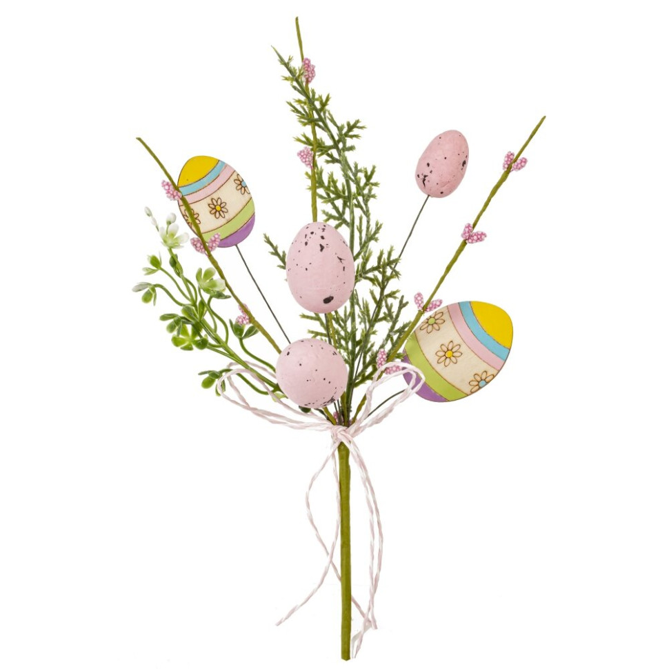 Ветка искусственная "Пасхальная", L9 W6 H23 см
