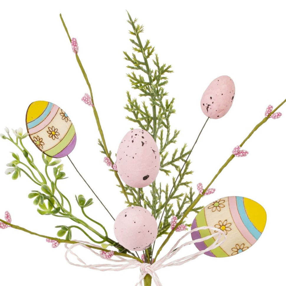 Ветка искусственная "Пасхальная", L9 W6 H23 см