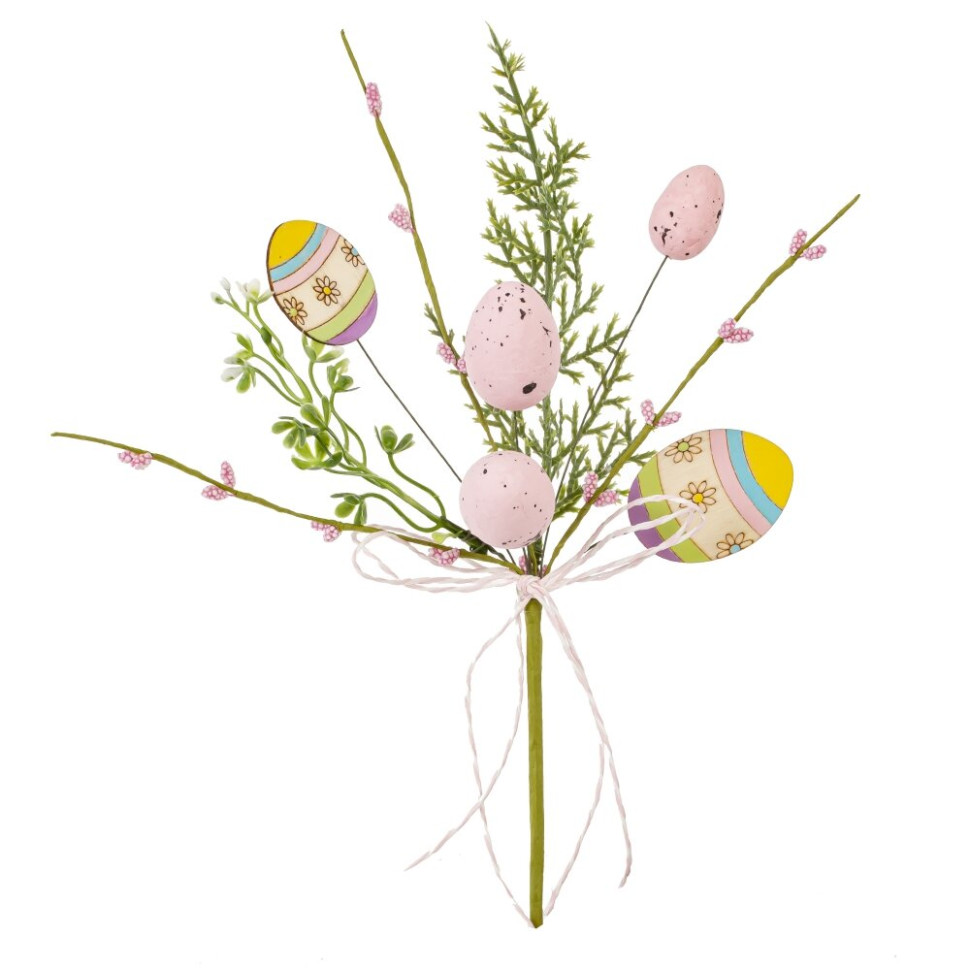 Ветка искусственная "Пасхальная", L9 W6 H23 см