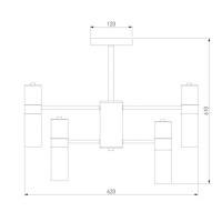 Подвесная люстра Eurosvet Tesoro 70125/6 черный