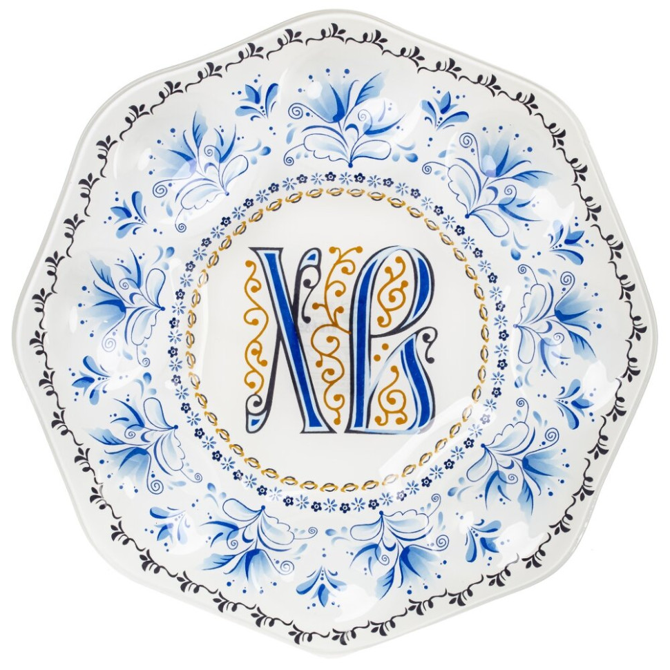 Тарелка для 8-ми яиц, L25,5 W25,8 H1,5 см