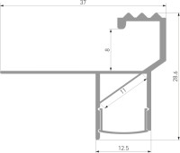 Профиль для светодиодной ленты LL-2-ALP025 LL-2-ALP025 Elektrostandard