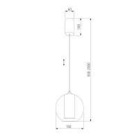 Подвесной светодиодный светильник Eurosvet Cobble 50258/1 LED дымчатый