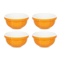 Набор чаш Cane, 9,5 см, 4 шт, оранжевый