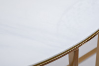 Консоль приставная мраморное стекло/золото Консоль приставная мраморное стекло/золото