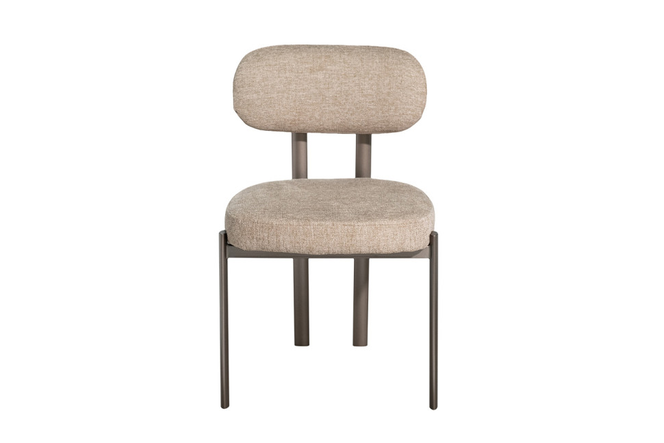 Стул обеденный шенилл бежевый