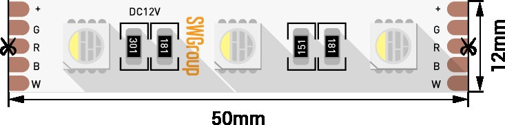Светодиодная лента SWG560 SWG560-12-19.2-RGB+NW-M SWG