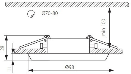 Точечный светильник CERAMIC 18430 Kanlux