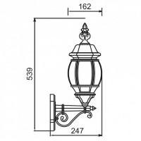 Настенный фонарь уличный  83401S Bl Oasis Light