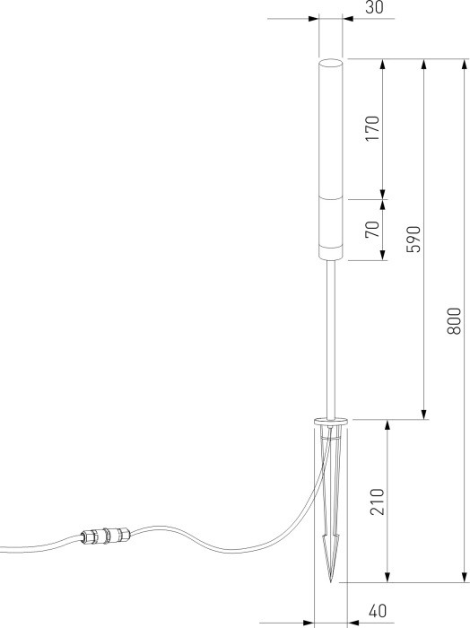 Грунтовый светильник Invi 35155/F Elektrostandard