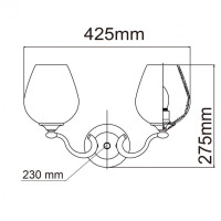 Бра Chiaro Палермо 386026302 Бра Chiaro Палермо 386026302
