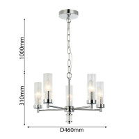 Подвесная люстра Aesthetic 2672-5P Favourite