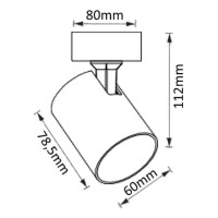 Спот Crystal Lux CLT 017CW1S WH Спот Crystal Lux CLT 017CW1S WH