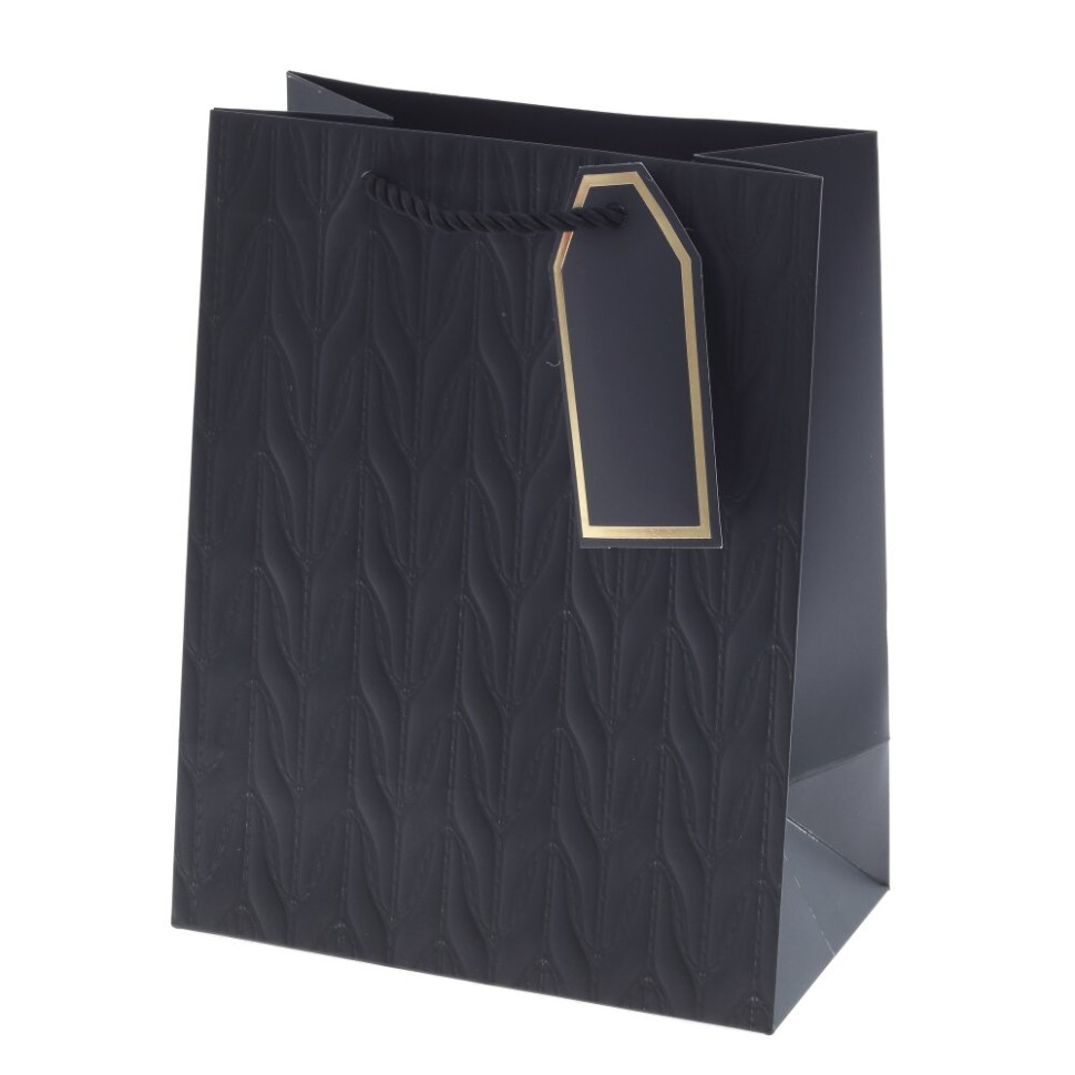 Пакет подарочный S (бумага 210г/м2, блок 12шт), L18 W10 H23 см, 8в.