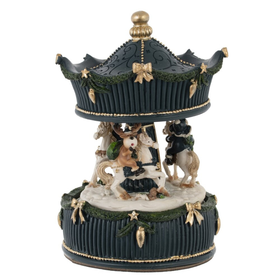 Фигурка декоративная "Карусель" (муз, движ), L10,5 W10,5 H16 см