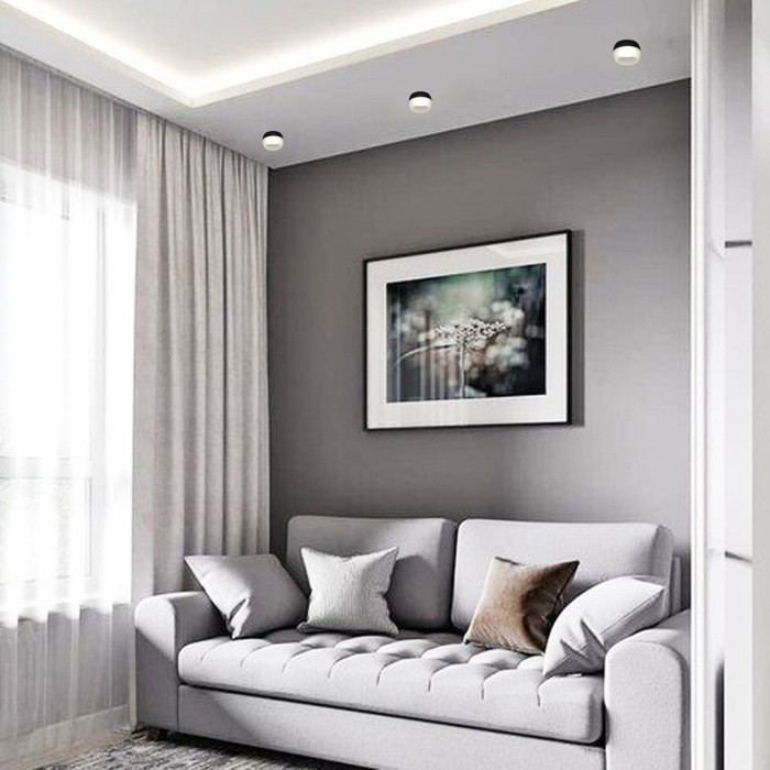 Точечный светильник  53008-9.5-001CT GX53 BK Reluce