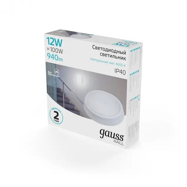 Настенно-потолочный светильник HALL 193411212 Gauss