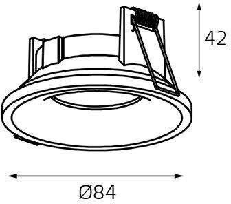 Точечный светильник 7010 IT07-7010 white Italline