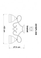 Потолочная люстра Noemi A6192PL-3AB Arte Lamp