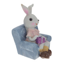 Фигурка декоративная "Заяц", L9 W9 H13 см, 2в.