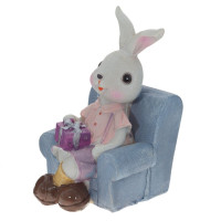 Фигурка декоративная "Заяц", L9 W9 H13 см, 2в.
