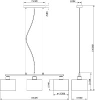 Подвесной светильник Room V2731-3P Moderli Подвесной светильник Room V2731-3P Moderli