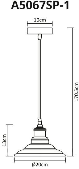 Подвесной светильник Lido A5067SP-1WH Arte Lamp